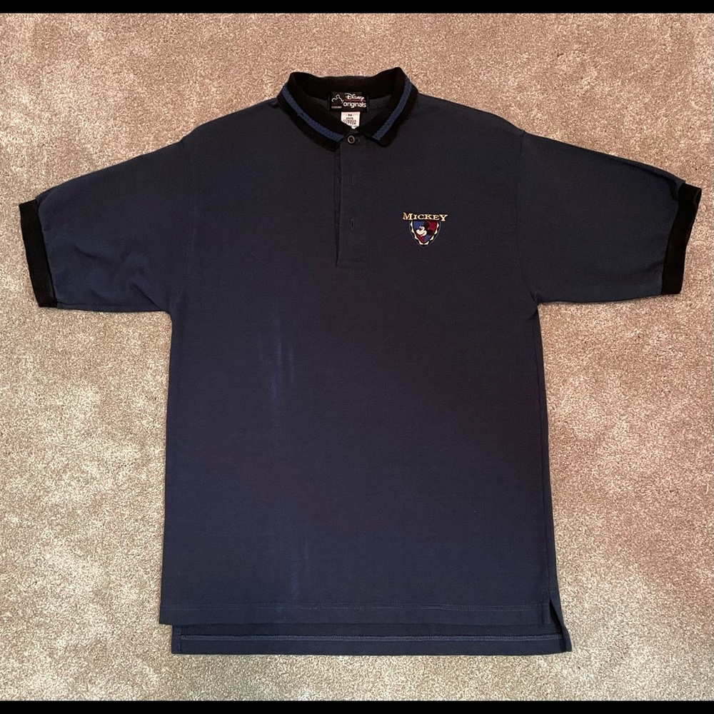 Disney Originals blue mens polo. Mickey
